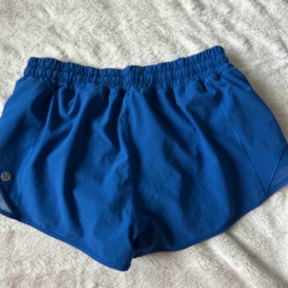 Blue LR Lululemon Hotty Hot Shorts
